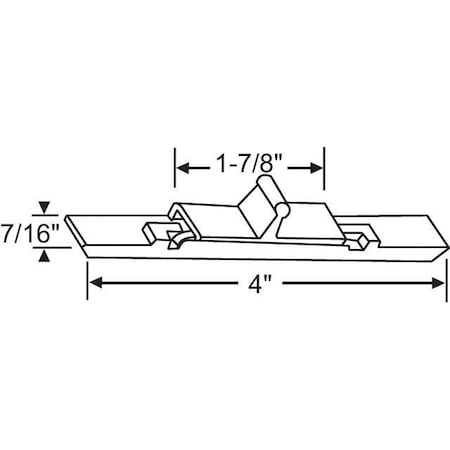 Strybuc Keeper for Slider Spring Latch 900-9563